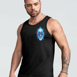 DON'T TRY TO FIGURE ME OUT FIRE SKULL ALL OVER PRINT - YHNT0704234