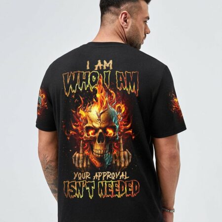 I AM WHO I AM FIRE SKULL ALL OVER PRINT - TLNZ1302232