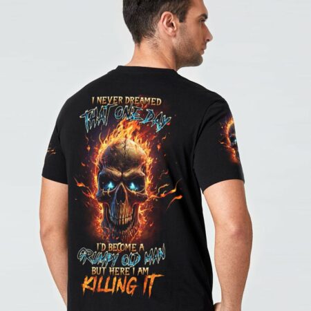 I NEVER DREAMED THAT ONE DAY GRUMPY OLD MAN SKULL ALL OVER PRINT - TLTR2803233