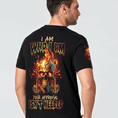 I AM WHO I AM FIRE SKULL ALL OVER PRINT - TLNZ1302232