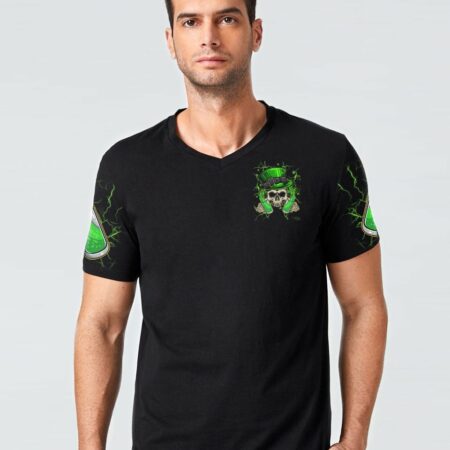 HELLO DARKNESS MY OLD FRIEND SKULL BEER PATRICK'S DAY ALL OVER PRINT - TLTM1101232