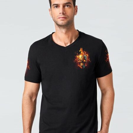 I AM WHO I AM FIRE SKULL ALL OVER PRINT - TLNZ1302232
