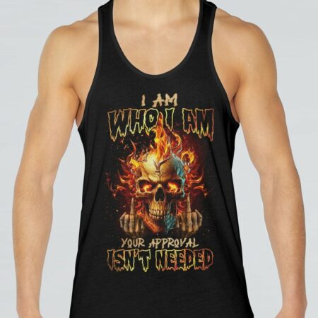 I AM WHO I AM FIRE SKULL ALL OVER PRINT - TLNZ1302232