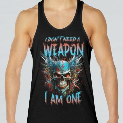 I DON'T NEED A WEAPON I AM ONE DEMON SKULL ALL OVER PRINT - YHNT3103232