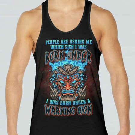 I WAS BORN UNDER A WARNING SIGN ALL OVER PRINT - YHLN1304231