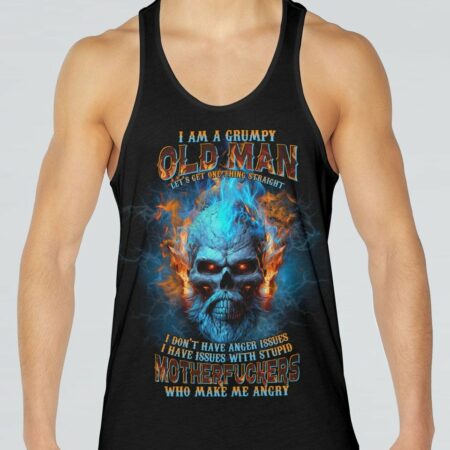 I AM A GRUMPY OLD MAN FIRE SKULL ALL OVER PRINT - TLTR0404233
