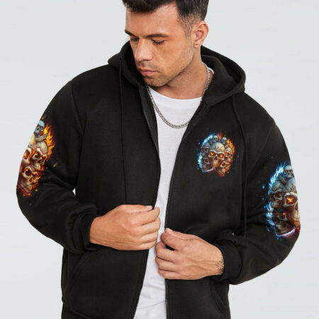 HEAVEN DON'T WANT ME FIRE EYES SKULL ALL OVER PRINT - TLTW2104233