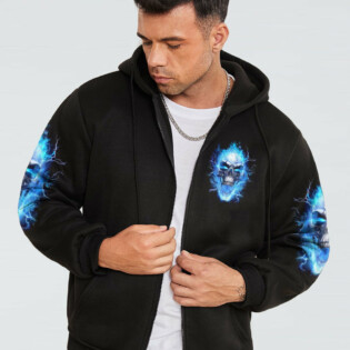 DON'T TRY TO FIGURE ME OUT FIRE SKULL ALL OVER PRINT - YHNT0704234