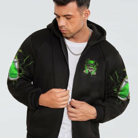 HELLO DARKNESS MY OLD FRIEND SKULL BEER PATRICK'S DAY ALL OVER PRINT - TLTM1101232