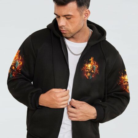 I AM WHO I AM FIRE SKULL ALL OVER PRINT - TLNZ1302232
