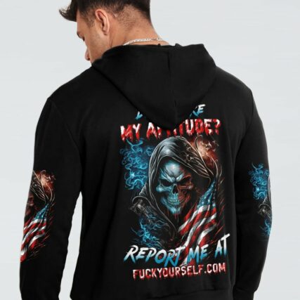 DON'T LIKE MY ATTITUDE REAPER FLAG ALL OVER PRINT - TLTW0903232