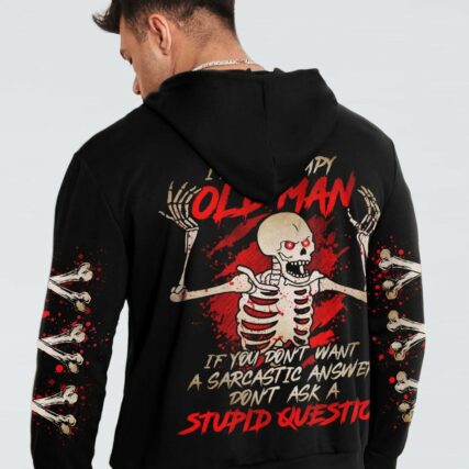 I'M A GRUMPY OLD MAN SKELETON ALL OVER PRINT - TLNO1201231