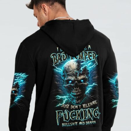 I DON'T HAVE A BAD TEMPER THUNDER SKULL ALL OVER PRINT - TLTW0404235
