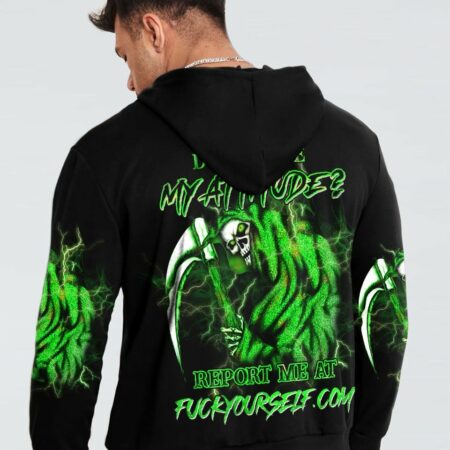 DON'T LIKE MY ATTITUDE SKULL ALL OVER PRINT - YHHN2203232