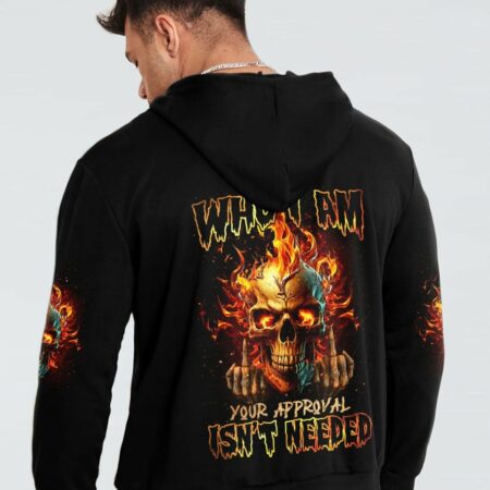 I AM WHO I AM FIRE SKULL ALL OVER PRINT - TLNZ1302232