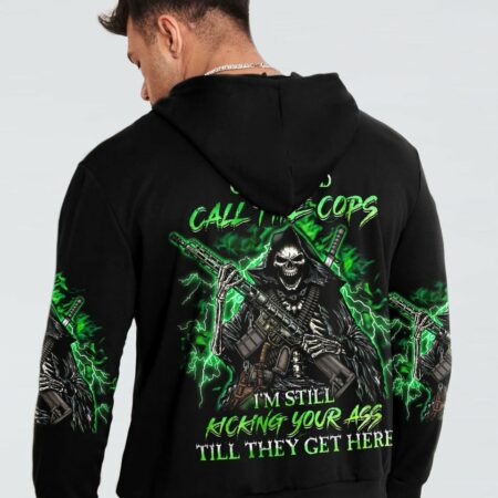 GO AHEAD CALL THE COPS ALL OVER PRINT - YHHN2403232