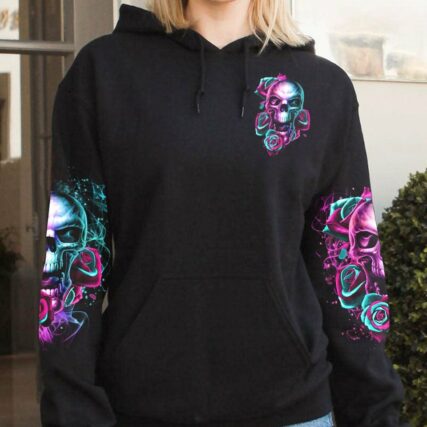 I AM A SWEET GIRL ROSE FIRE SKULL ALL OVER PRINT - TLTR3001234