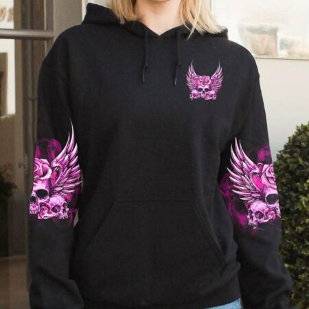 INKED MAMA SKULL WINGS ALL OVER PRINT - TLTR1703234