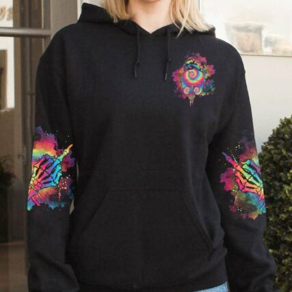 IF YOU THINK I'M A B TIE DYE MESSY BUN ALL OVER PRINT - TLNO0102232