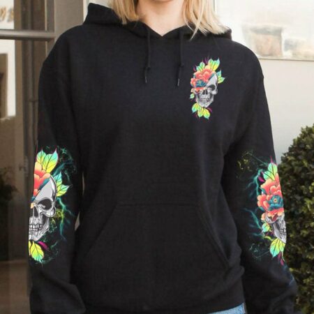 I AM THE STORM FLOWER SKULL ALL OVER PRINT - TLTW0803231