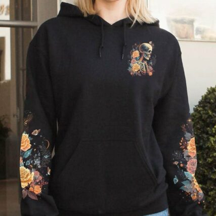 I AM A SWEET GIRL BUT IF YOU PISS ME OFF ROSE SKELETON ALL OVER PRINT - TLTW1702231
