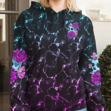 I AM THE STORM FLOWER SKULL ALL OVER PRINT - TLNO1503231