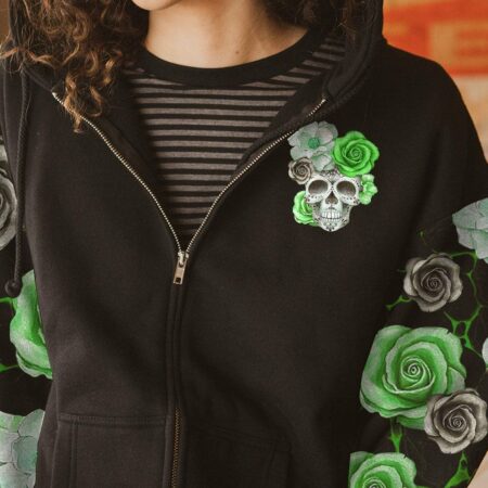 B CRAFT ROSE SKULL ALL OVER PRINT - TLTR1301231