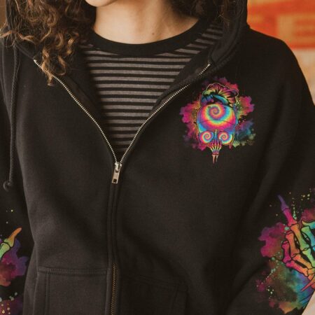 IF YOU THINK I'M A B TIE DYE MESSY BUN ALL OVER PRINT - TLNO0102232