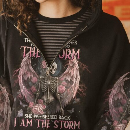 I AM THE STORM SKELETON ROSES WINGS FRONT ALL OVER PRINT - TLNO2702233