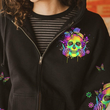 I NEED NEW HATERS COLORFUL SKULL ALL OVER PRINT - YHLN1904232