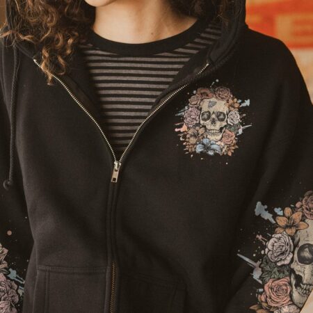 LOVE ME LIKE MY DEMONS DO SKULL ALL OVER PRINT - YHHG2003232