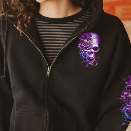 IF YOU WANT ME TO CONTROL MY TEMPER ROSE SKULL ALL OVER PRINT - TLNZ1002231