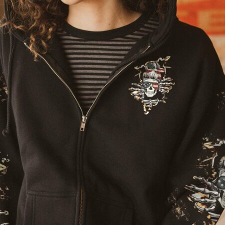 I TRY TO AVOID DRAMA CRACK SKULL LEOPARD ALL OVER PRINT - TLTW1101234