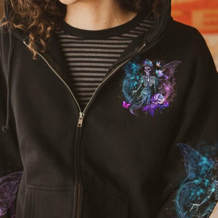 KARMA FAIRY SKULL SKELETON ROSE ALL OVER PRINT - YHLN2401232