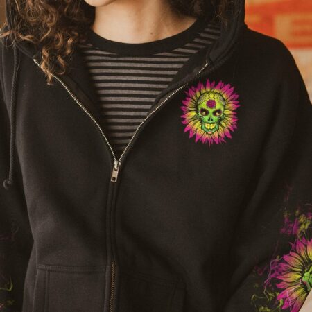 I AM THE STORM SUGAR SKULL SUNFLOWER ALL OVER PRINT - TLTW0103232
