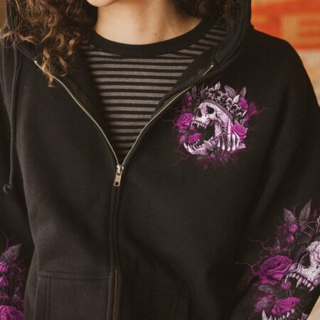 I'M THE F QUEEN SUGAR SKULL ALL OVER PRINT - YHDU2403231