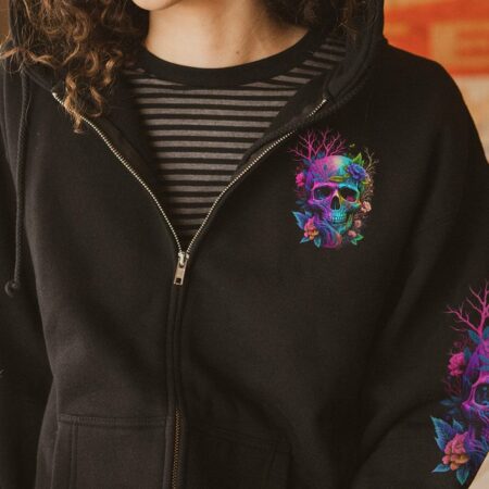 I AM WHO I AM COLORFUL SKULL ALL OVER PRINT - TLNZ2903234