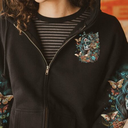 DON'T TRY TO FIGURE ME OUT SUGAR SKULL ALL OVER PRINT - TLTR2403235