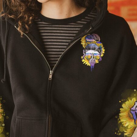 I'M A B DON'T TRY ME SUNFLOWER ALL OVER PRINT - TLNO2002234