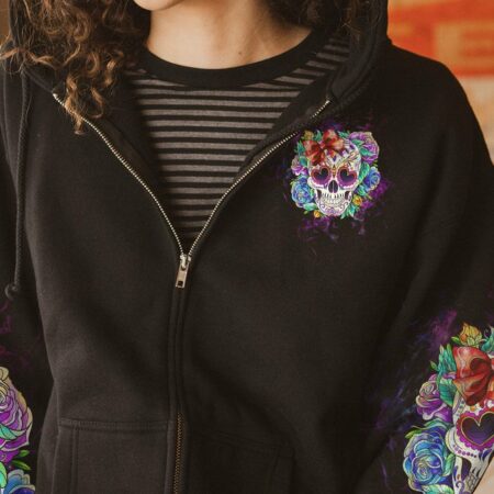 BUT DID YOU DIE MOM LIFE SKULL ROSE ALL OVER PRINT - TLTW2203237