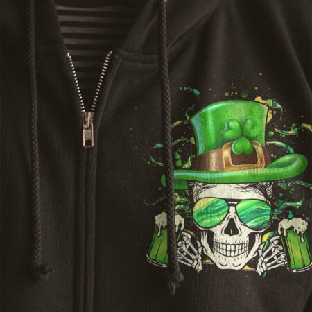 HELLO DARKNESS MY OLD FRIEND SKULL BEER PATRICK'S DAY ALL OVER PRINT - YHHG0102231