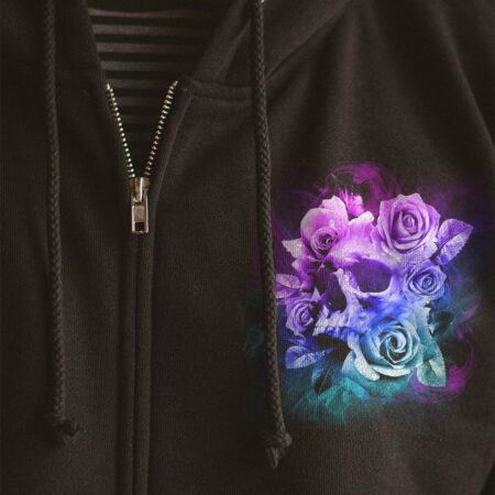 I LOVE BEING ME SKULL FLOWER ALL OVER PRINT - YHLN1301232