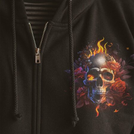 FRESH OUT OF F FIRE SKULL ROSE ALL OVER PRINT - TLNO0103232
