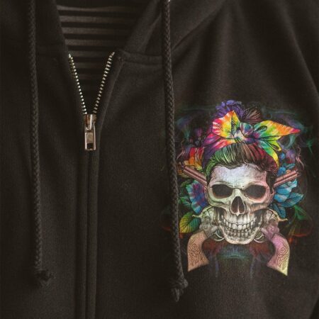I KNOW HOW TO LOAD TIE DYE SKULL ALL OVER PRINT - YHHG0203233