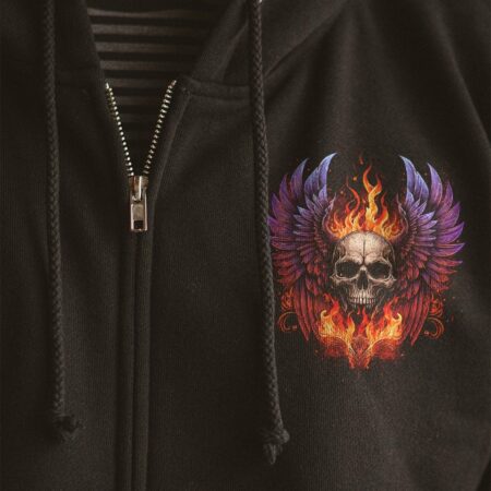 I AM WHO I AM WINGS SKULL ALL OVER PRINT - TLTM1002231