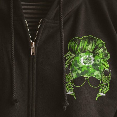 DRINK UP B MESSY BUN PATRICK'S DAY ALL OVER PRINT - TLNO2701231