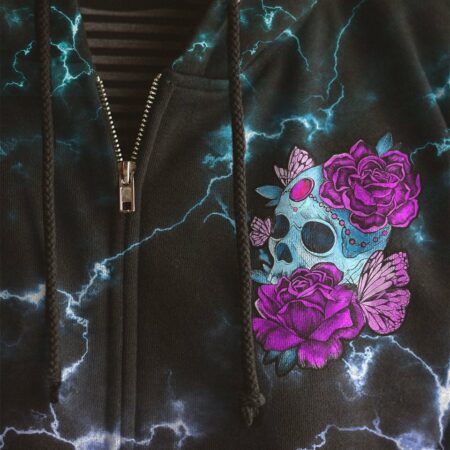 I AM THE STORM FLOWER SKULL ALL OVER PRINT - TLNO1503231