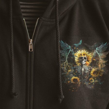 I AM THE STORM SKELETON WINGS SUNFLOWER ALL OVER PRINT - TLNO2102231