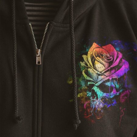 I HOLD A BEAST AN ANGEL SKETCH ROSE SKULL ALL OVER PRINT - TLTW0603233