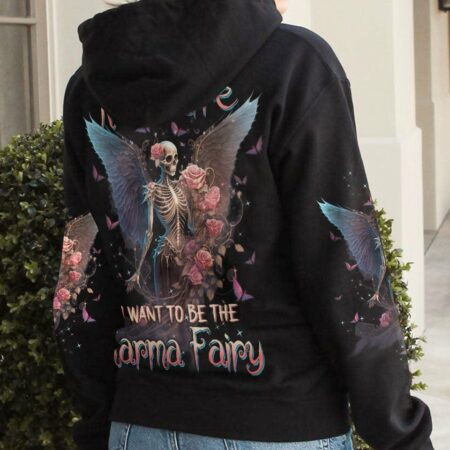 KARMA FAIRY SKULL SKELETON ROSE ALL OVER PRINT - TLTW0201232